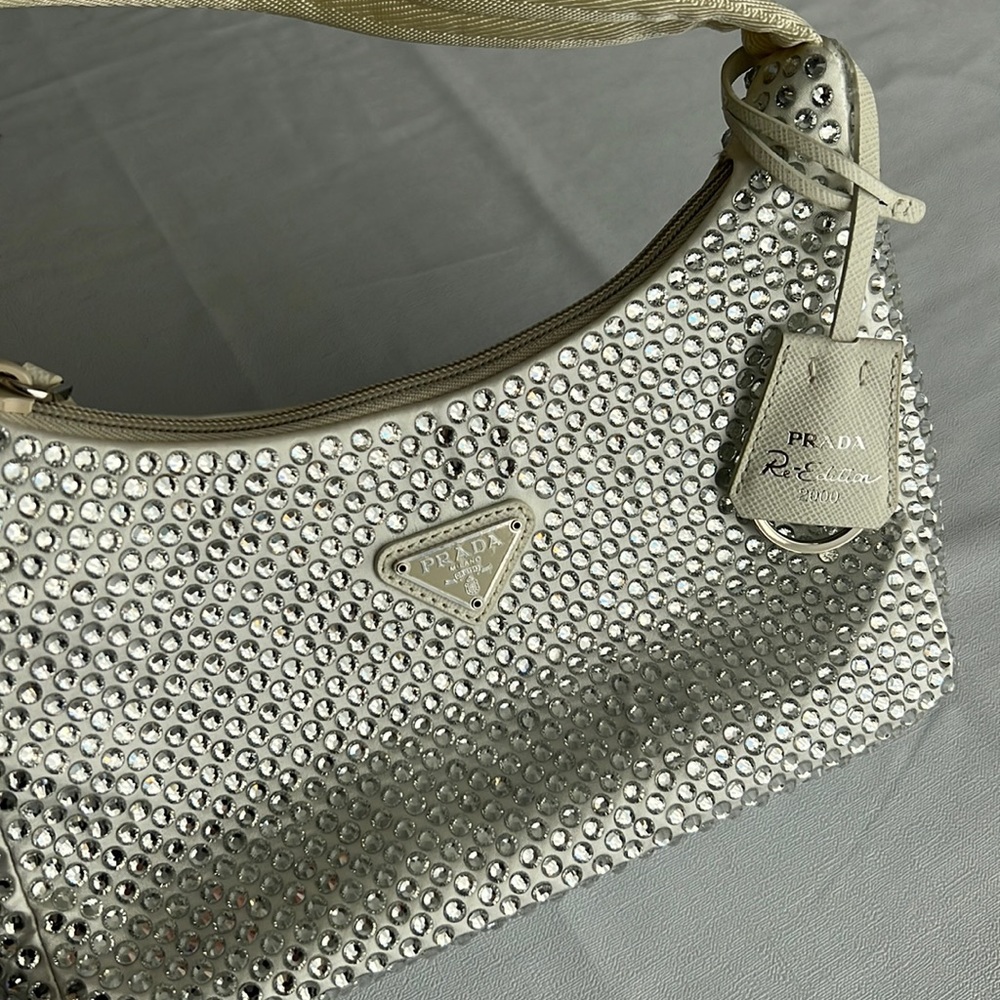 Brand new Prada re- edition 2000 with crystal